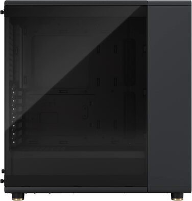 Комп'ютерний корпус Fractal Design North Charcoal Black TG Dark з темним склом, фасад з горіхового дерева, 2 вентилятори 140 мм, USB Type-C, Mid-Tower ATX