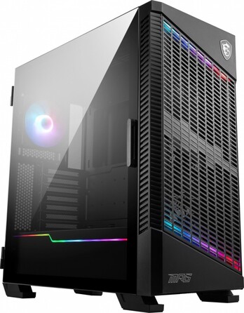 Корпус для комп'ютера MSI MPG Velox 100P Airflow ARGB Midi Tower ATX з вікном