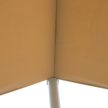Outsunny Standmarkise Gartenmarkise 3x3m with Folding Arm and Crank, Beige, Ideal for Patio & Garden
