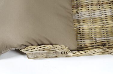 Корзина для собак Kobolo з ротанга з подушкою, 81x62x21 см