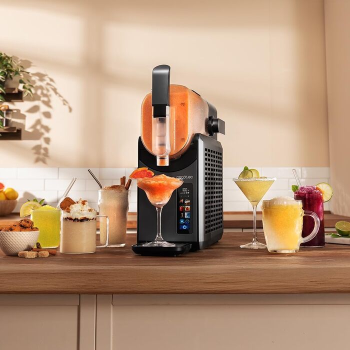 Слайш-машина Cecotec Twist&Ice 2600 2.6л для приготування напоїв за 15-60 хв, сенсорне управління, регульоване охолодження, антикапельна насадка, 6 режимів
