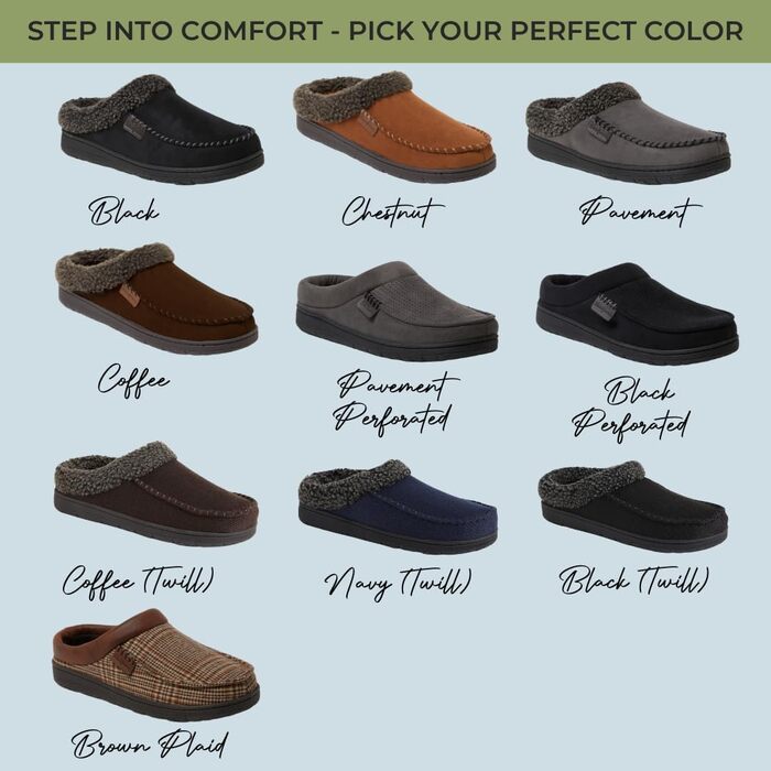 Чоловічі тапочки Dearfoams Brendan, халатні, для дому та вулиці, з піною з пам'яті, широка посадка, в клітинку (44.5/45.5 EU)