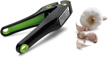 Пресс для часнику IBILI Easycook, нержавіюча сталь, срібно-чорний-зелений, 19 x 4 x 6 см