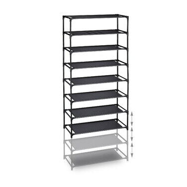 Розеткова система Relaxdays Shoe Rack 10 рівнів