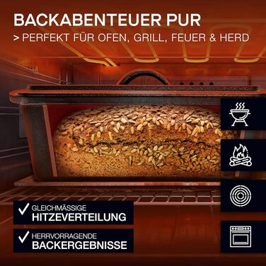 Tomorrow: Loaf pan with lid, proofing basket & dough scraper - cast iron baking pan accessories - loaf pan, toast bread pan, loaf pan, casserole dish, loaf pan, square loaf pan, loaf pan baking set