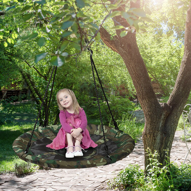 Relaxdays Camouflage Bird Nest Swing