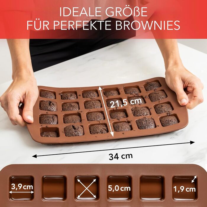 Форма для випічки Brownie AVANA (2 шт) з силікону, антипригарне покриття, BPA-Free