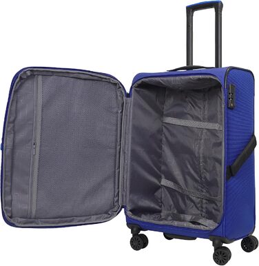 Бізнес валіза Weichschalenkoffer на 4 колесах Blue-Violet, 24'' із розширенням, TSA-замком, Breeze II, дорожня валіза для подорожей