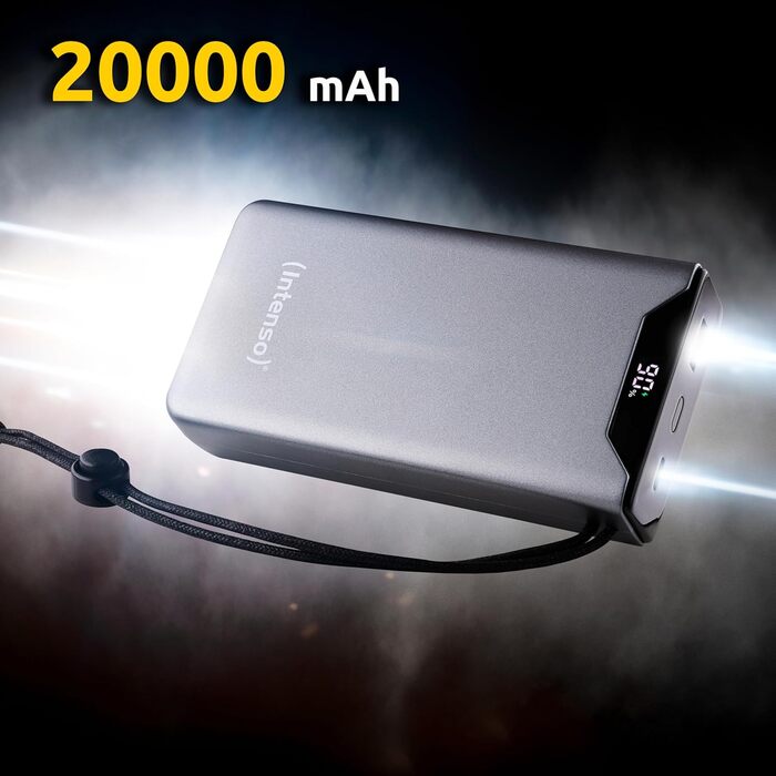 Powerbank Intenso F10000: акумулятор 10000mAh з PD 20W та QC 18W, USB-C та USB-A, жовтий