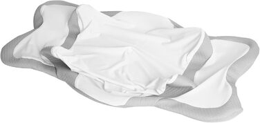 Подушка для шиї з Memory Foam, анатомічна, для сну на боці, спині та животі (Сіра)