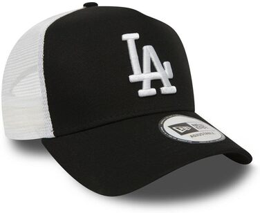 Кепка бейсболка New Era Los Angeles Dodgers Trucker A-Frame, чорна, універсальний розмір