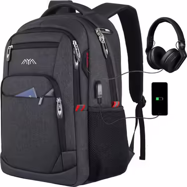 YAMTION Backpack Men's School Backpack for 15.6 inch Laptop Backpack Work Waterproof Business Daypacks Boys Teenage 35L