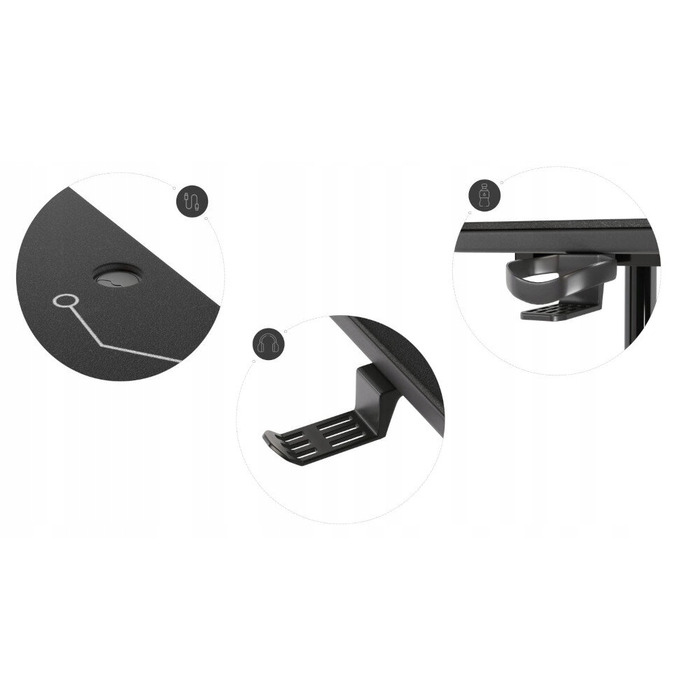 Письмовий стіл COBRA XL-Mate CRF160, Чорний