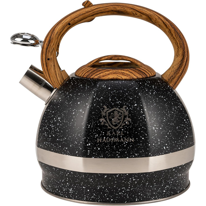 Чайник-заварник Karl Hausmann Induktion 3L з автоматичним свистком, нержавіюча сталь, для всіх типів плит