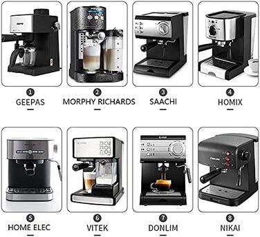 NEOUZA Bottomless Portafilter, 51mm, compatible with Swan Retro, Swan Nordic, Breville VCF149, Gevi, Oster Nova PrimaLatte espresso machines with stainless steel replacement filter basket, wooden handle (dual spout)