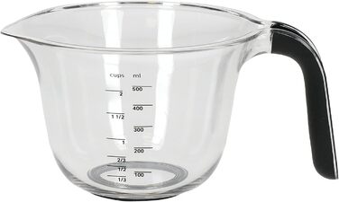 Набір мірних кухлів KitchenAid, 3 шт, чорний, 1 л, 500 мл, 250 мл, для кухні, можна мити в посудомийці