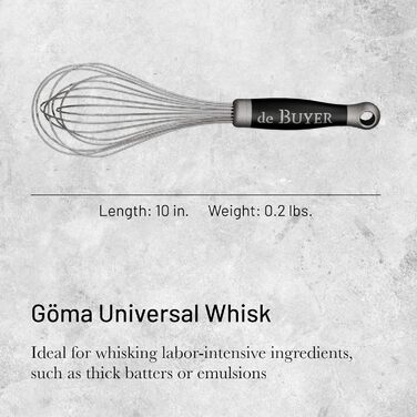de Buyer GOMA - професійний вінчик зі сталі, 26 см, сріблястий