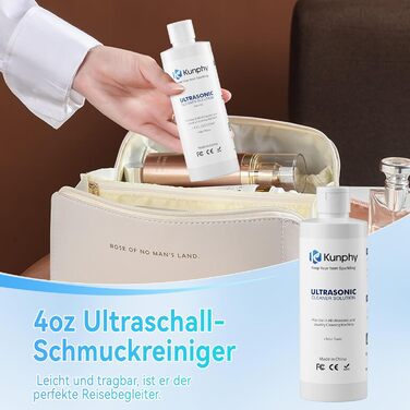 Ультразвукова очищувач для окулярів та ювелірних виробів, 350 мл, 46 кГц, білий