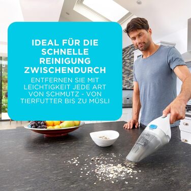 Ручний бездротовий пилосос BLACK+DECKER Dustbuster 3.6V, NVC115JL-QW, білий