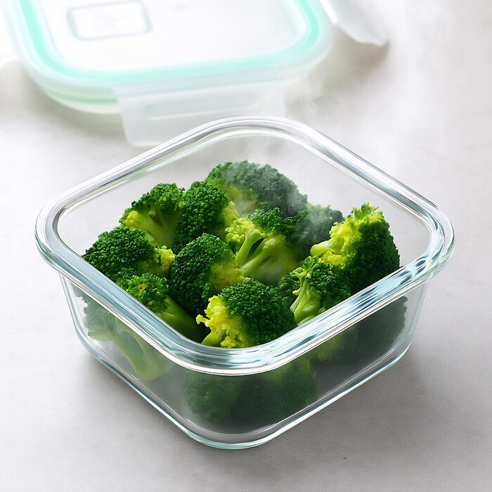Relaxdays Glass Containers with Lids Set