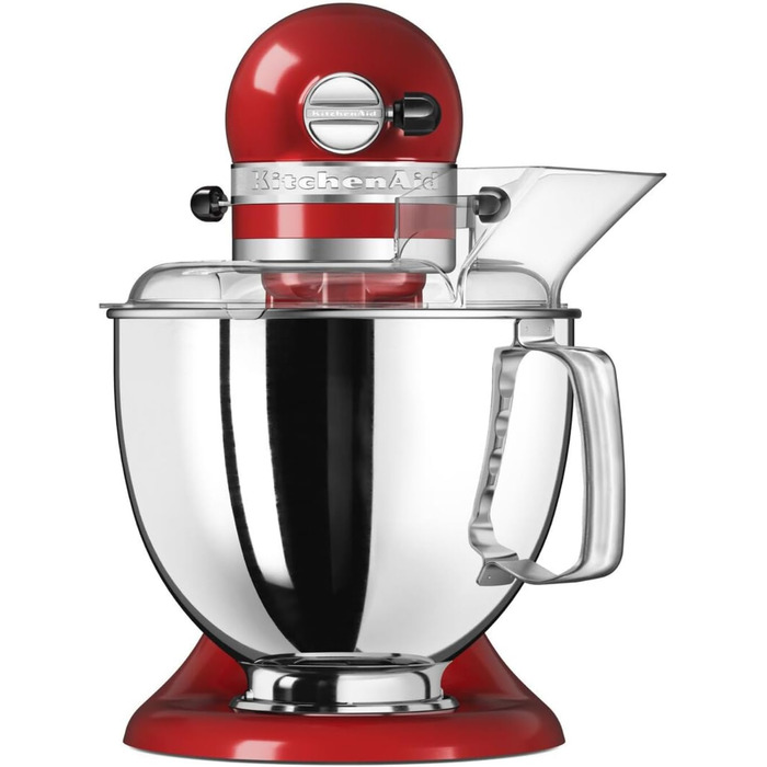 Кухонний комбайн KitchenAid Artisan Empire Red: тістоміс, блендер, насадки, 4.8 л, 2 чаші з нержавіючої сталі