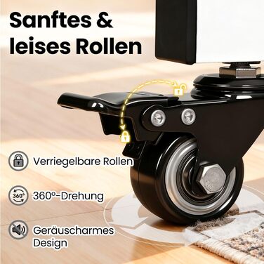 Підвісна шафа-органайзер Treeboy на колесах, мобільний вішак для одягу з 2 перекладинами та полицею, вантажопідйомність до 95 кг, легко ковзаючі колеса, швидкий монтаж для спальні, вітальні, пральні, гардеробної (Білий, 41x113x162 см)