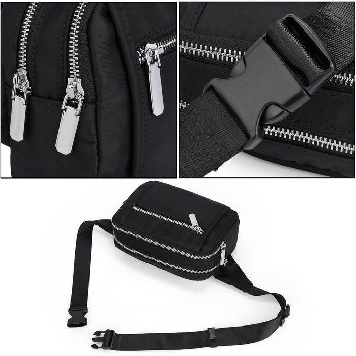 Жіночий гаманець UTO з PU шкіри, багатофункціональний, на блискавці, клатч для телефону, чорний