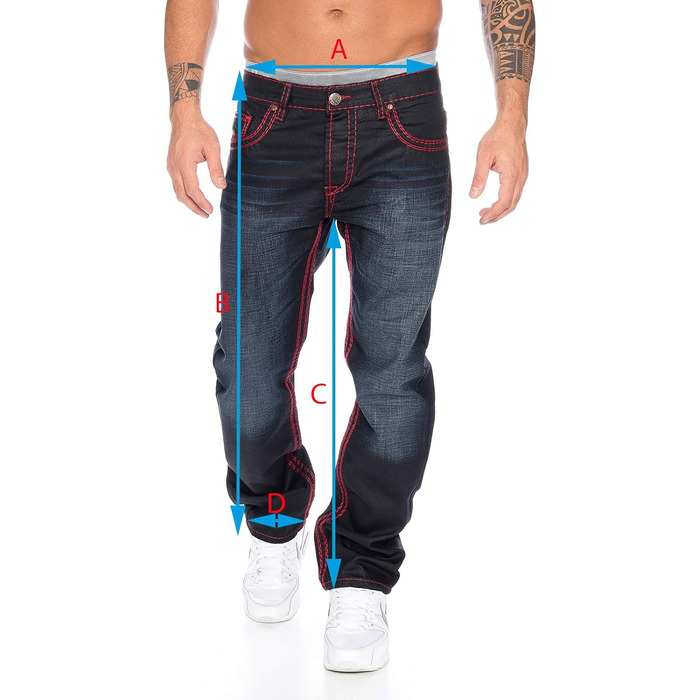 Чоловічі джинси Rock Creek преміум класу, чорні, модель RC-2092, 34W/32L