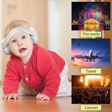 Навушники для дітей 0-4 роки, 2-в-1, захист від шуму 24dB, рожеві