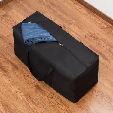 4 Pack Extra Large Travel Duffel Bag, Foldable, Waterproof, 600D Oxford Cloth, Durable Travel Bags for Men and Women, Strong Moving Boxes for House, Luggage Bags, Black, Travel