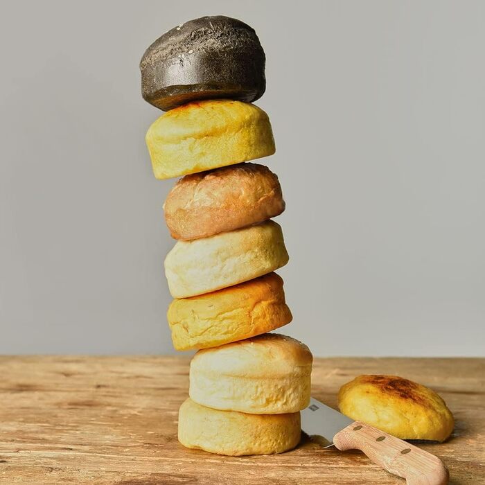 Lurch 585086 FlexiForm Burger Buns 2-Piece Set / 2 Silicone Molds for 8.5 cm Patties, Brown