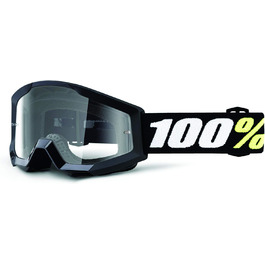 Мотокросові окуляри 100% STRATA MINI, чорні, прозора лінза