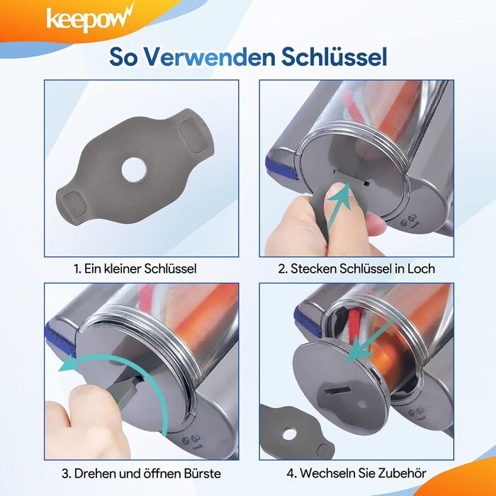 Фільтр HEPA для пилососа Dyson V11/V15 (2 шт) - KEEPOW, сумісний з SV14, SV17, SV22