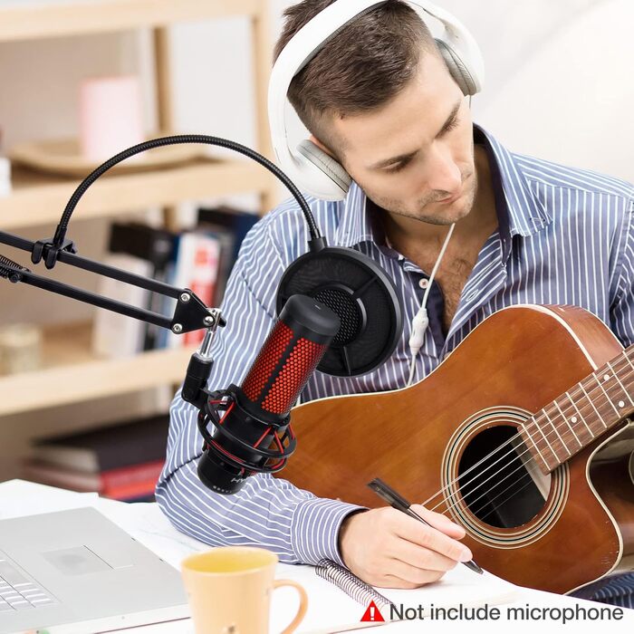 Кріплення для мікрофона YOUSHARES для Razer Seiren Mini та V3 Mini - професійний тримач з вітрозахистом, підставка для геймінгу, стрімінгу та подкастингу (універсальний поп-фільтр)