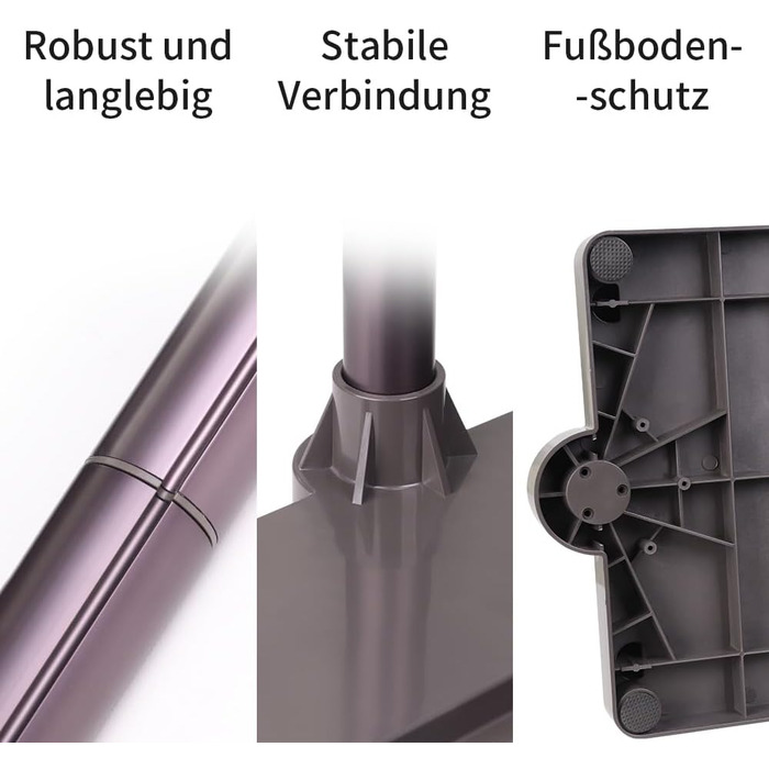 Підставка для пилососа Dyson V15, V12, V11, V10, V8, V7 – стабільна підставка з алюмінію, без свердління, сірий колір