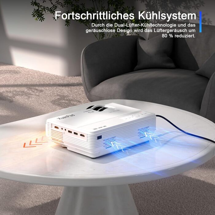 Міні проектор XuanPad A-24000L: WiFi, Bluetooth, 1080P, Підтримка HDMI, USB, AV, для iPhone/Android