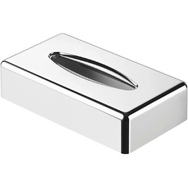 Geesa Kleenex Box, freestanding or for wall mounting, chrome-plated ABS, silver