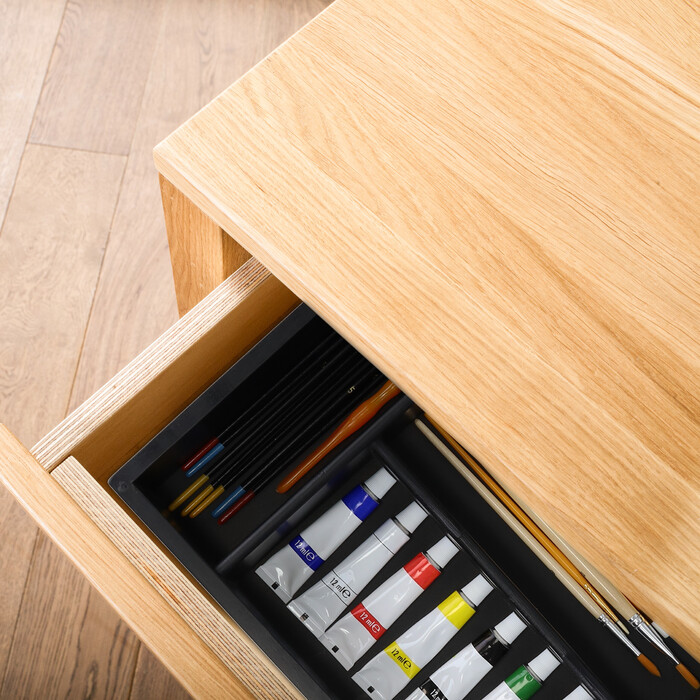 Relaxdays Cutlery Box with Carrying Handle