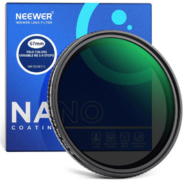 NEEWER Фільтр ND Variabler 67mm (ND2-ND400) з HD склом та алюмінієвим каркасом
