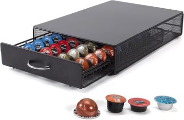 Універсальний тримач для капсул кави: Tchibo Cafissimo, Nespresso Vertuo, K-fee, ALDI Expressi, Lavazza. На 40 капсул