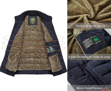 Чоловіча жилетка VtuAOL, тепла флісова жилетка для зими, Outdoor, розмір M, колір хакі