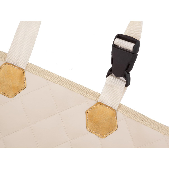 Автоматик для собак та котів у машину: килимок на заднє сидіння, 133 x 45 см, бежевий (штучна шкіра)