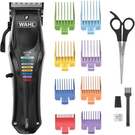 WAHL Animal Color Pro: бездротова машинка для стрижки собак з набором кольорових насадок, тиха, акумуляторна, чорна