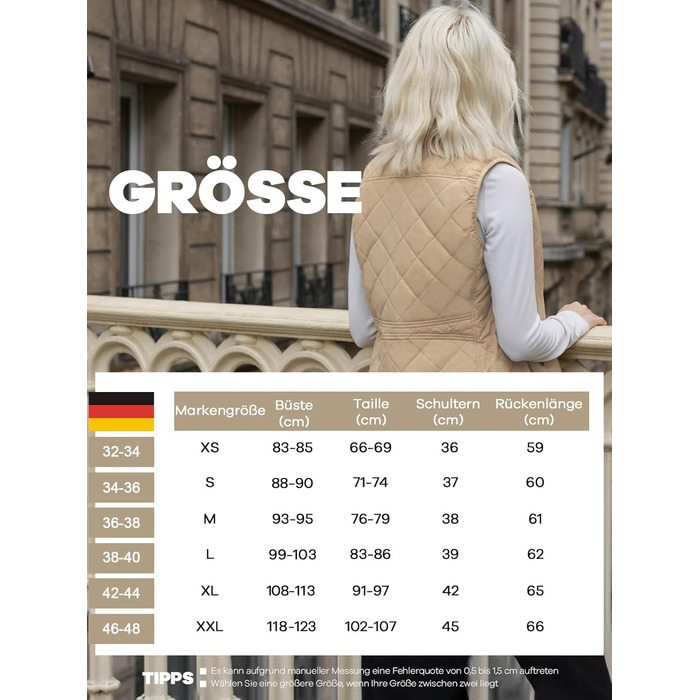 Жіноча жилетка Fuinloth: легка степкова жилетка без рукавів, осінь, колір хакі