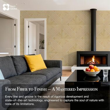 Акустичні настінні панелі Soon Global для звукоізоляції, декоративні звукопоглинаючі панелі, 121,9 x 81,3 см, колір Блакитно-зелений Аура (Harvest Cross)