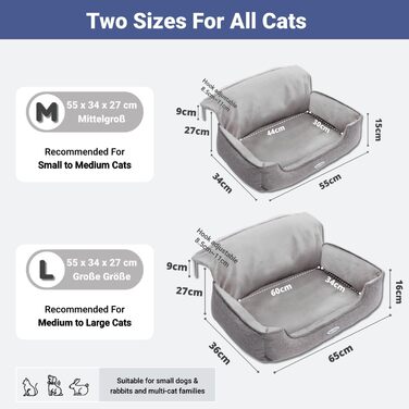 Килимок для котів на батарею Happi N Pets, сірий, 55 x 34 x 27 см