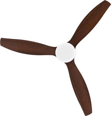 Стеляний вентилятор Cecotec Energysilence Aero 5600 Classic White з LED-підсвічуванням, 40W, діаметр 132 см, 6 швидкостей, пульт, літо/зима, чорний