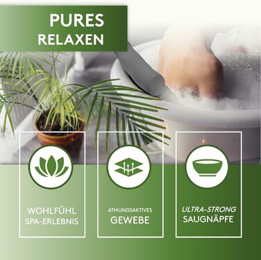 SilverRack Bathtub Pillow MEDIUM-SOFT [Gray 3D] - Neck Pillow for Bathtub with Suction Cups as Bathtub Accessory - Pillow for Bathtub - Bath Pillow with Ergonomic Fit