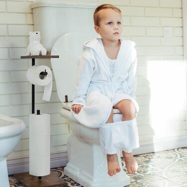 Підставка для туалетного паперу Smusei: дерев'яна, з місцем для запасних рулонів | Підставка для туалетного паперу для ванної кімнати