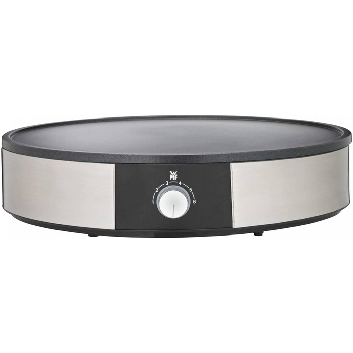 Електрична млинниця WMF Lono 1600 Вт, 33 см, антипригарна поверхня, з лопаткою і розподільником тіста, набір для приготування млинців та крепів